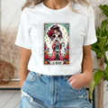 Funny Mexican Mom Tarot Card Shirt - "La Chancla" Graphic Tee, Cultural Humor Statement T-Shirt