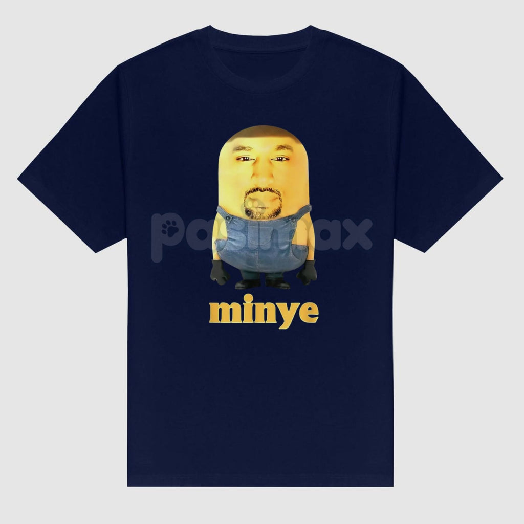 "Funny Minye" Cartoon Graphic Tee - Hip Hop Streetwear T-Shirt, Unisex Humor Top for Women & Men