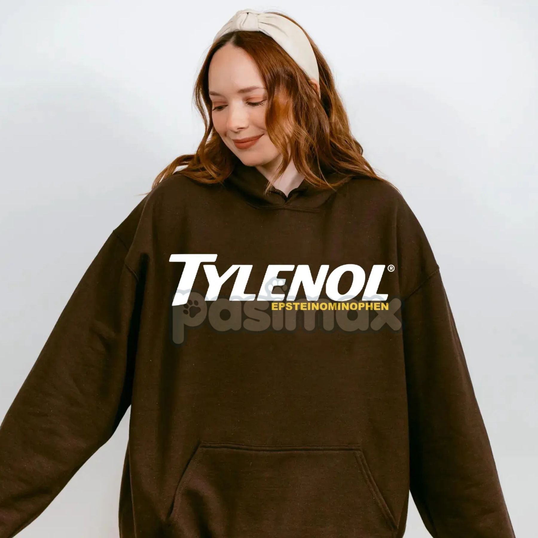 Funny Tylenol Epsteinaminophen Hoodie – Dark Humor Satire Pullover, Edgy Commentary Top
