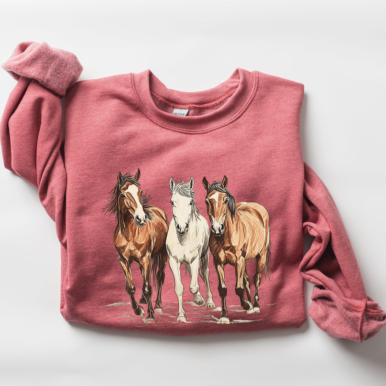 Horses Western Classic Country Cowboy Cowgirl Rodeo Heritage Collection Sweatshirt
