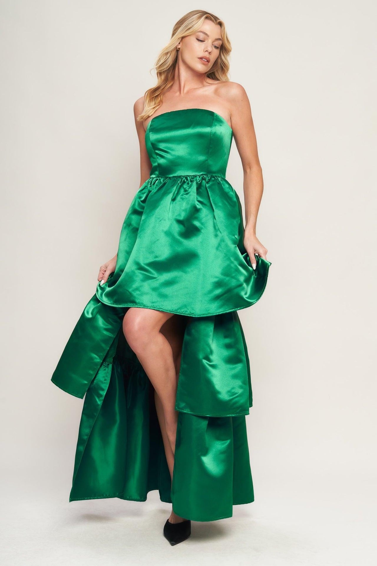 FASHIONABLE FLAIR WOVEN MAXI DRESS