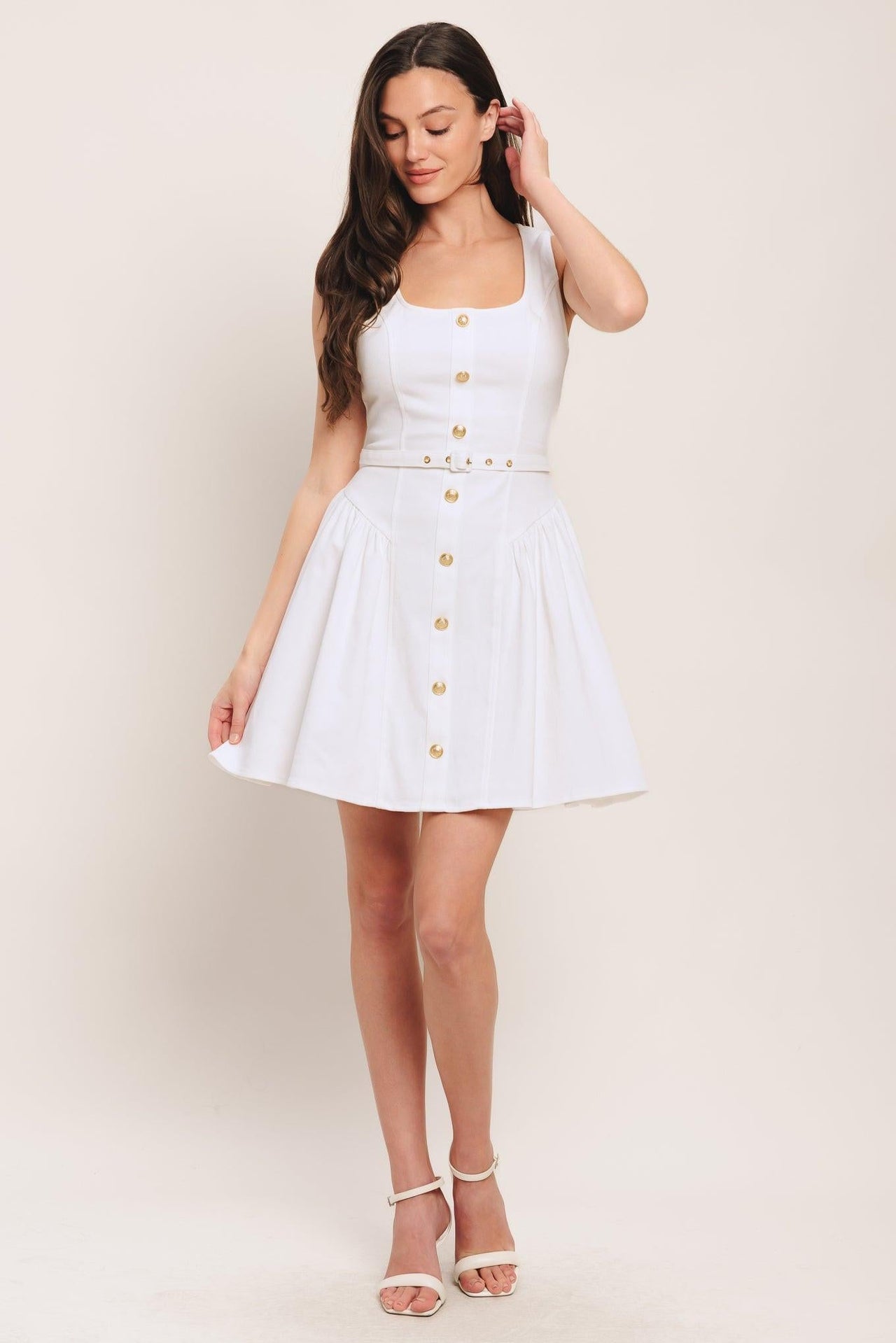 ALYSSA WOVEN MINI DRESS