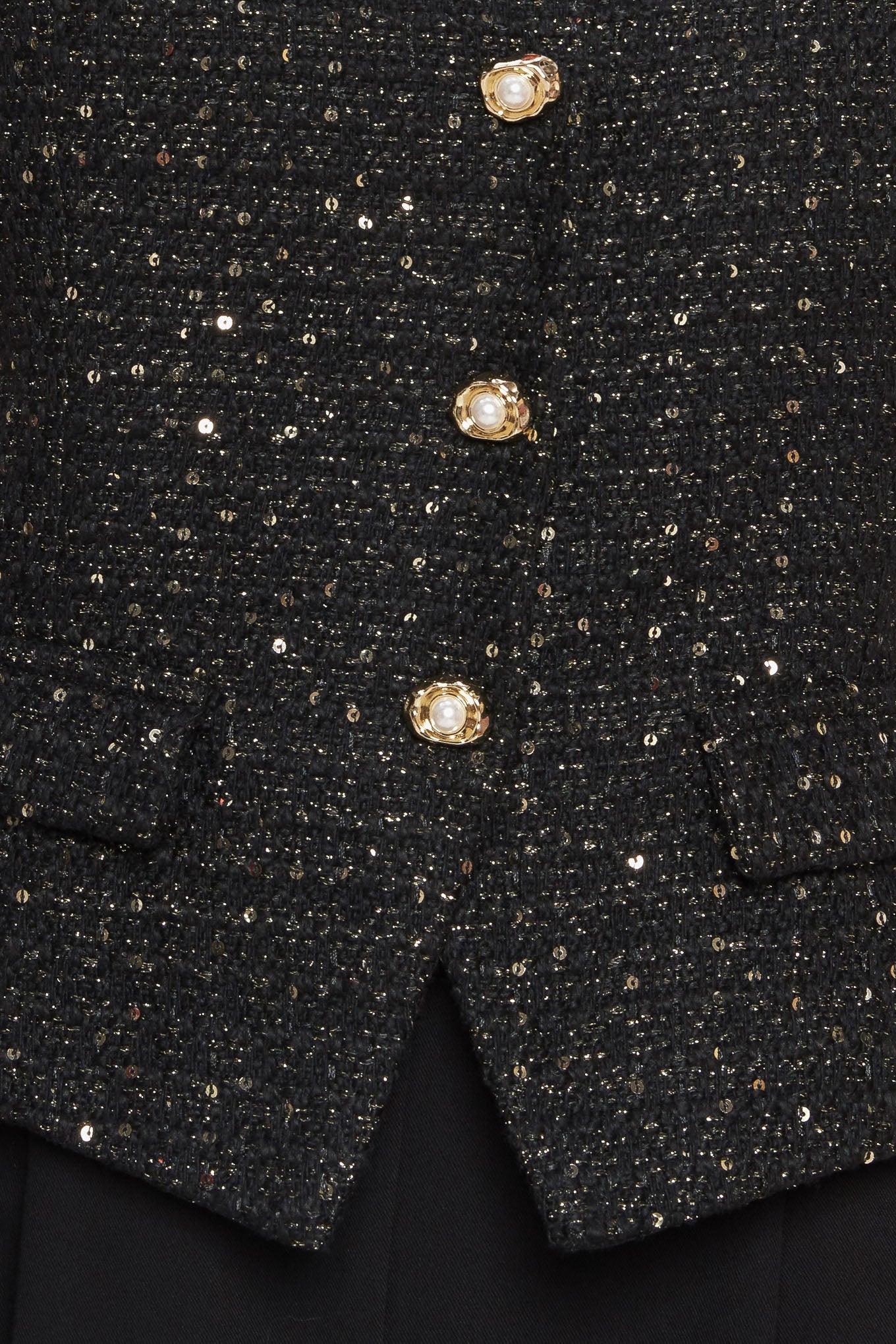 MIDNIGHT PARISIENNE WOVEN JUMPSUIT