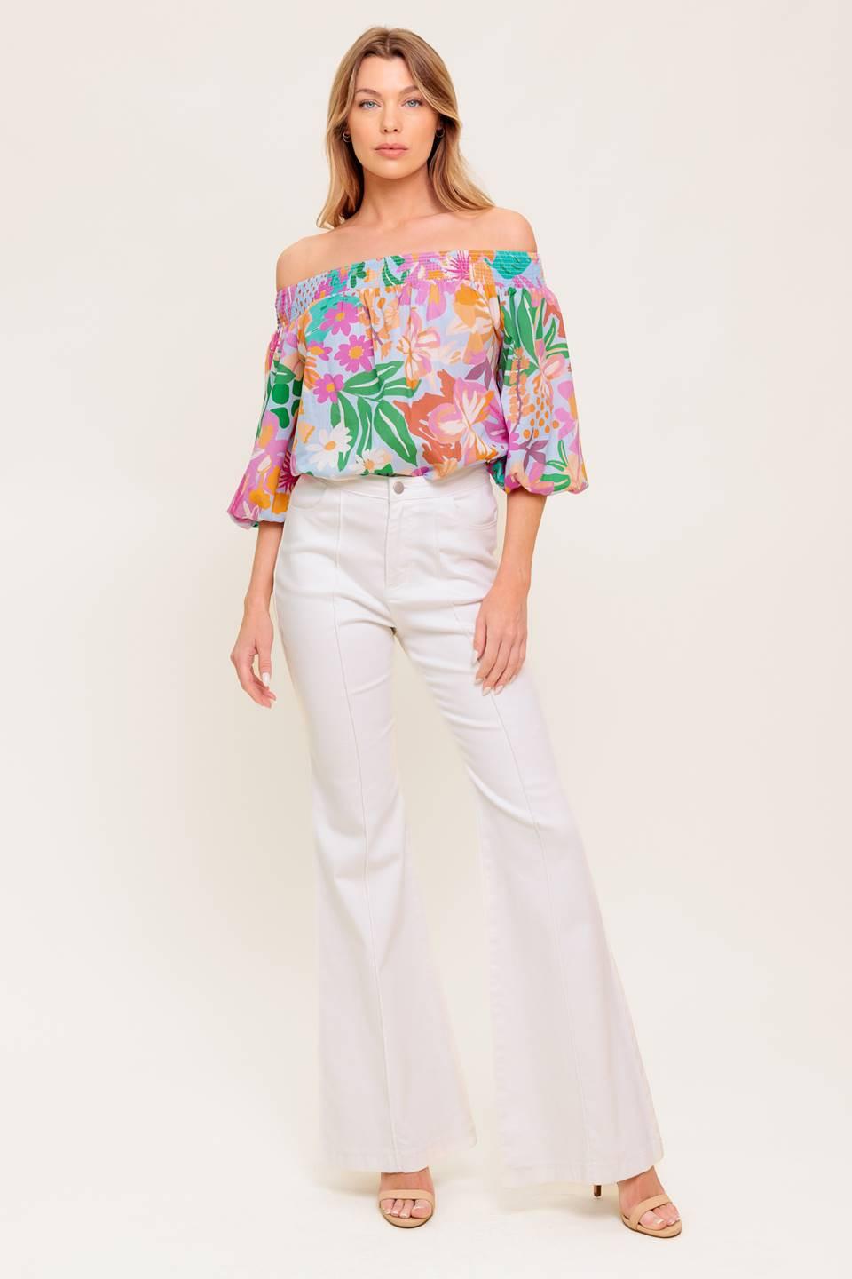 PRECIOUS MOMENT WOVEN TOP