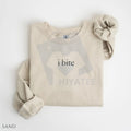 I Bite Sweatshirt: Funny Unhinged Sarcastic Meme Sweater, Humorous Introvert Slogan Pullover, Unique Gag Gift