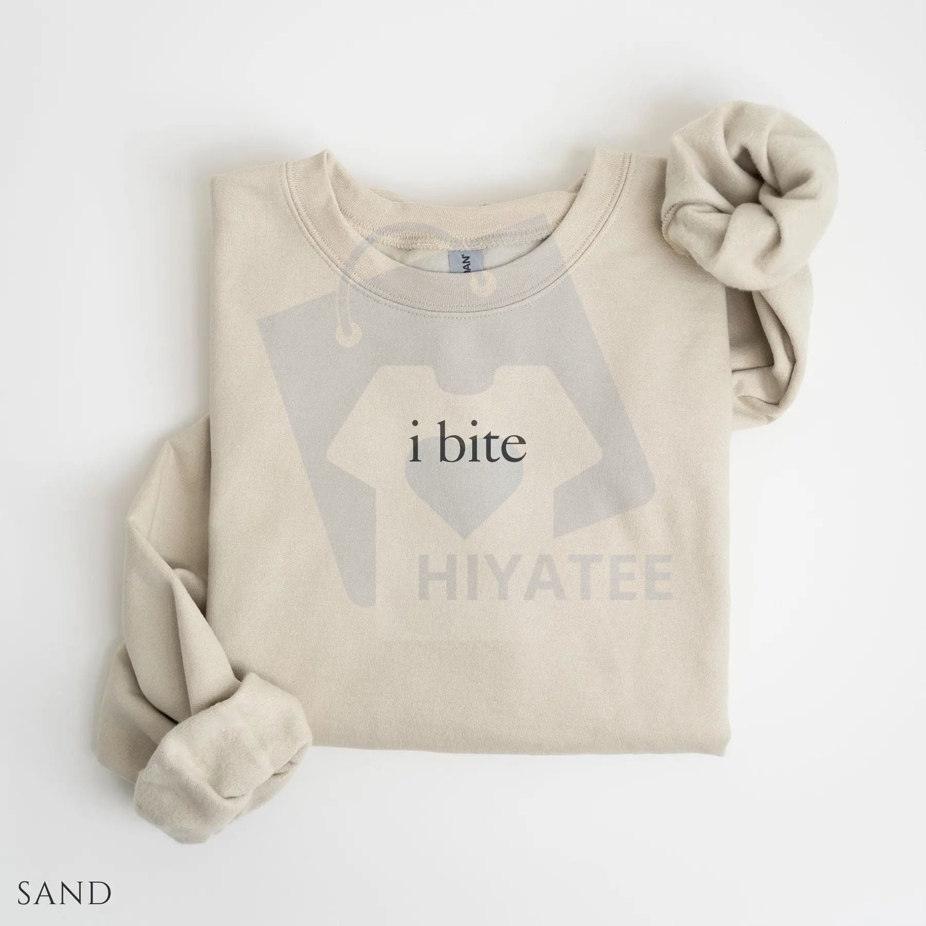 I Bite Sweatshirt: Funny Unhinged Sarcastic Meme Sweater, Humorous Introvert Slogan Pullover, Unique Gag Gift