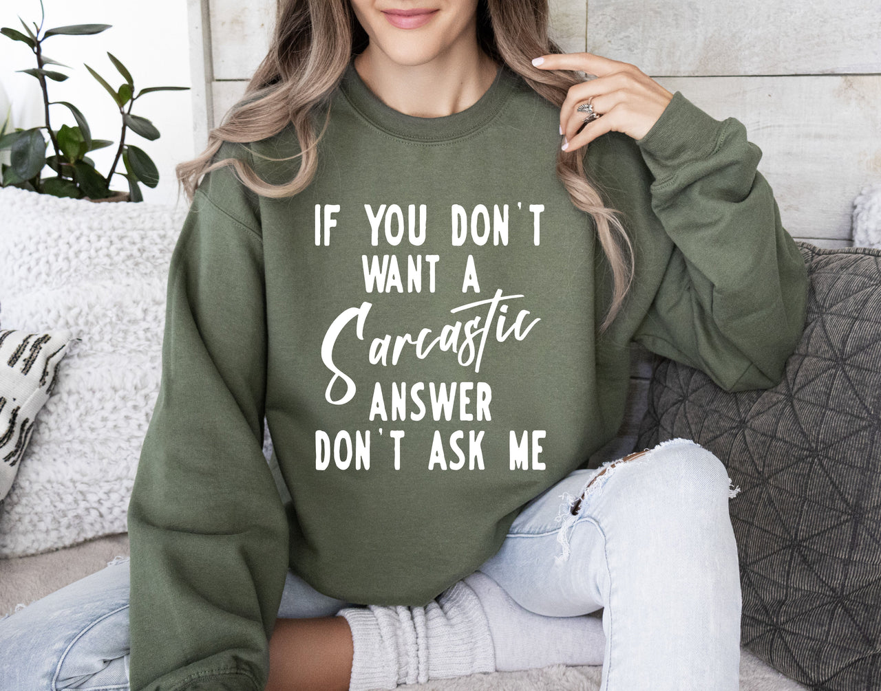 Sarcastic Answer Funny Sarcastic College Humor Edition Ultra Comfort Graphic Sweatshirt
