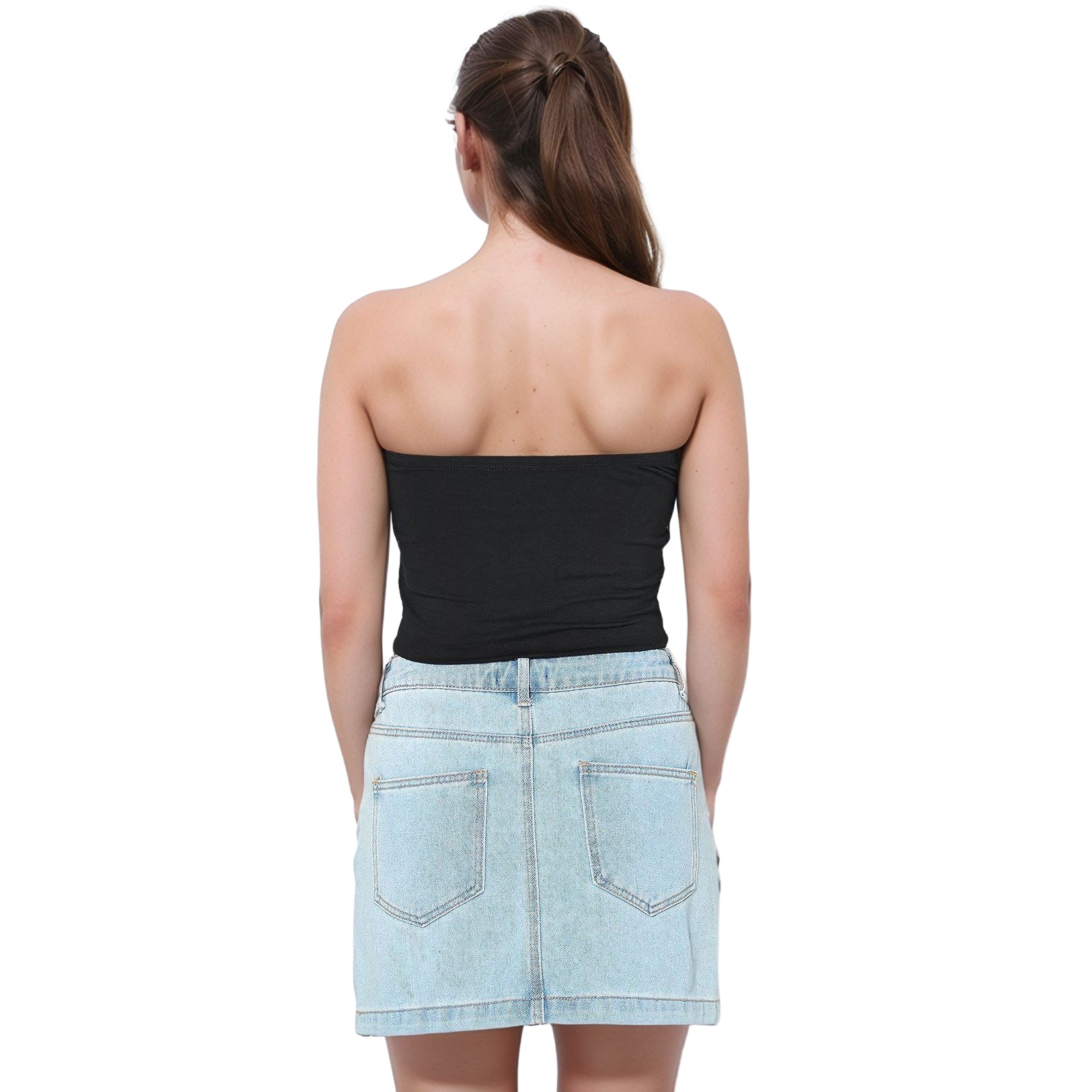 Women's Off Shoulder Cropped Tube Top