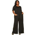 Women's Plus Size Lounge Wide Leg Jumpsuit