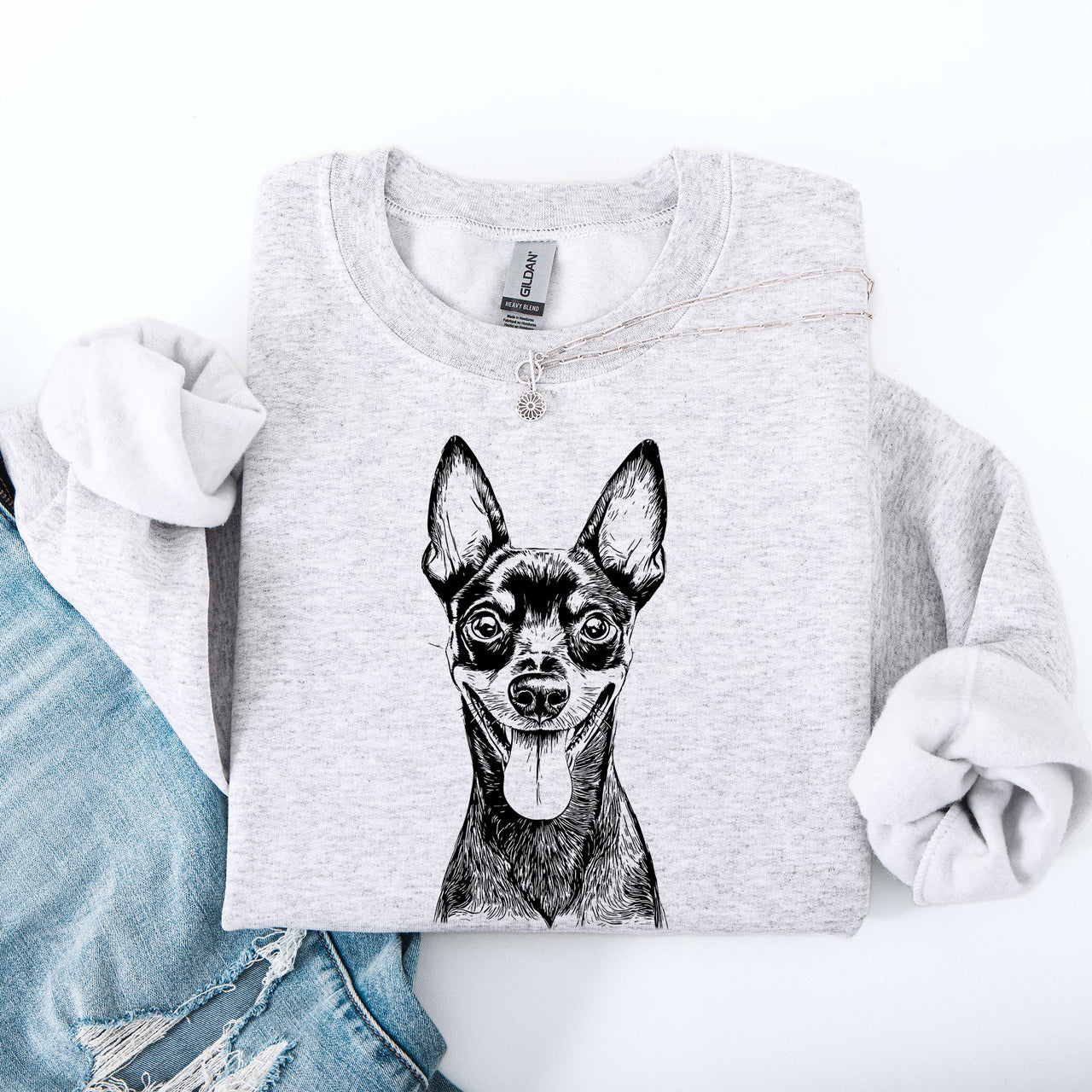 Miniature Pinscher Min Pin Lovers Breed Pride Dog Breed Enthusiast Apparel For Pet Parents And Fans Sweatshirt