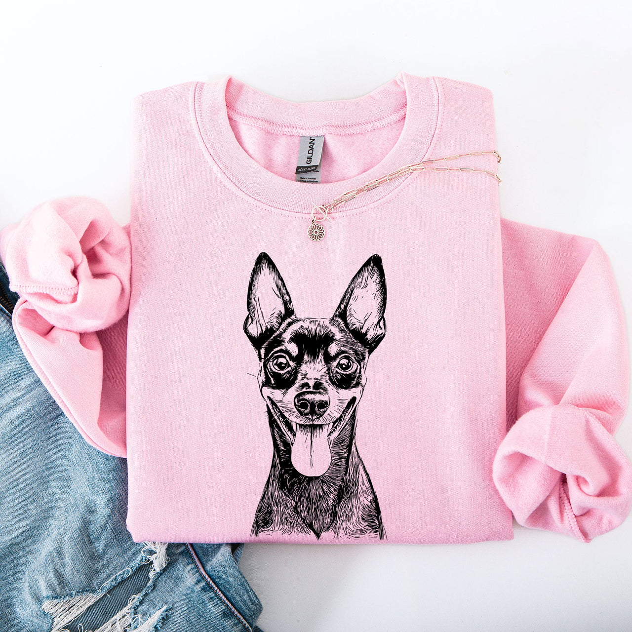 Miniature Pinscher Min Pin Lovers Breed Pride Dog Breed Enthusiast Apparel For Pet Parents And Fans Sweatshirt