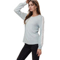 Pleione Women's Round Neck Sweater in Mint