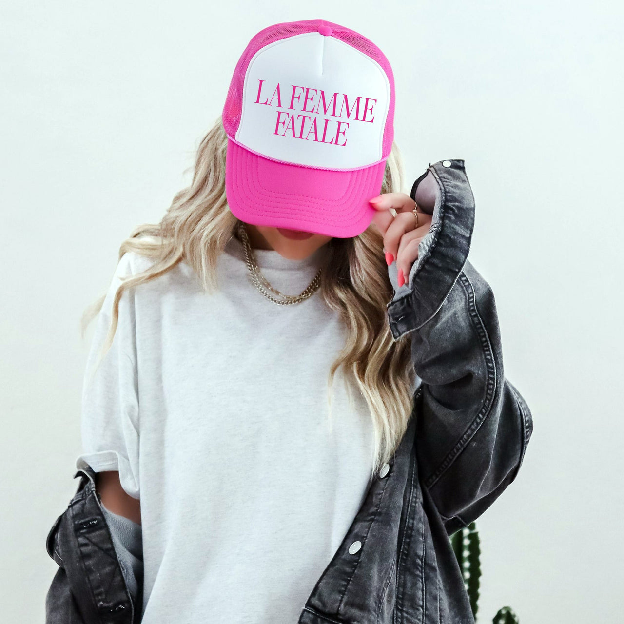 La Femme Fatale Bold Sassy Graphic For Confident Stylish Everyday Confidence Trucker Hat
