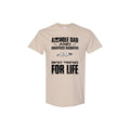 Men's Casual Letter Print T-Shirt - Soft Polyester Crew Neck, Everyday Stylish Apparel