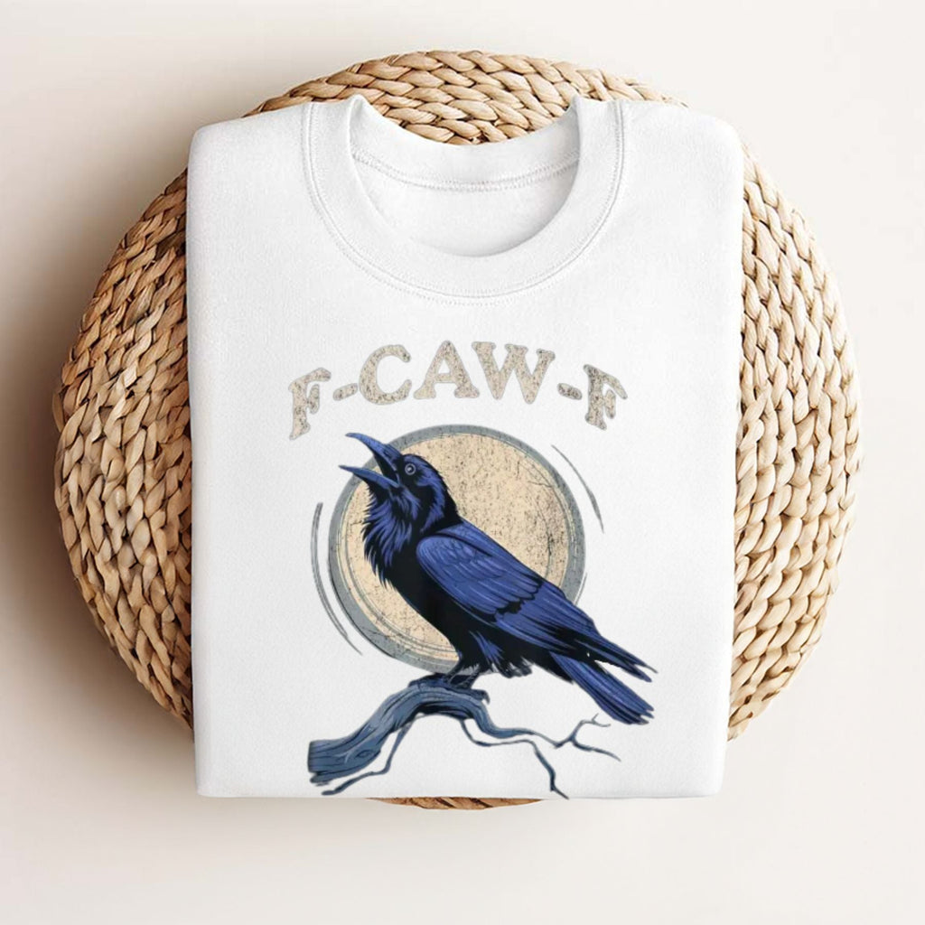Men's Crow & Raven Graphic Tee - Funny Bird Shirt, Classic Casual T-shirt