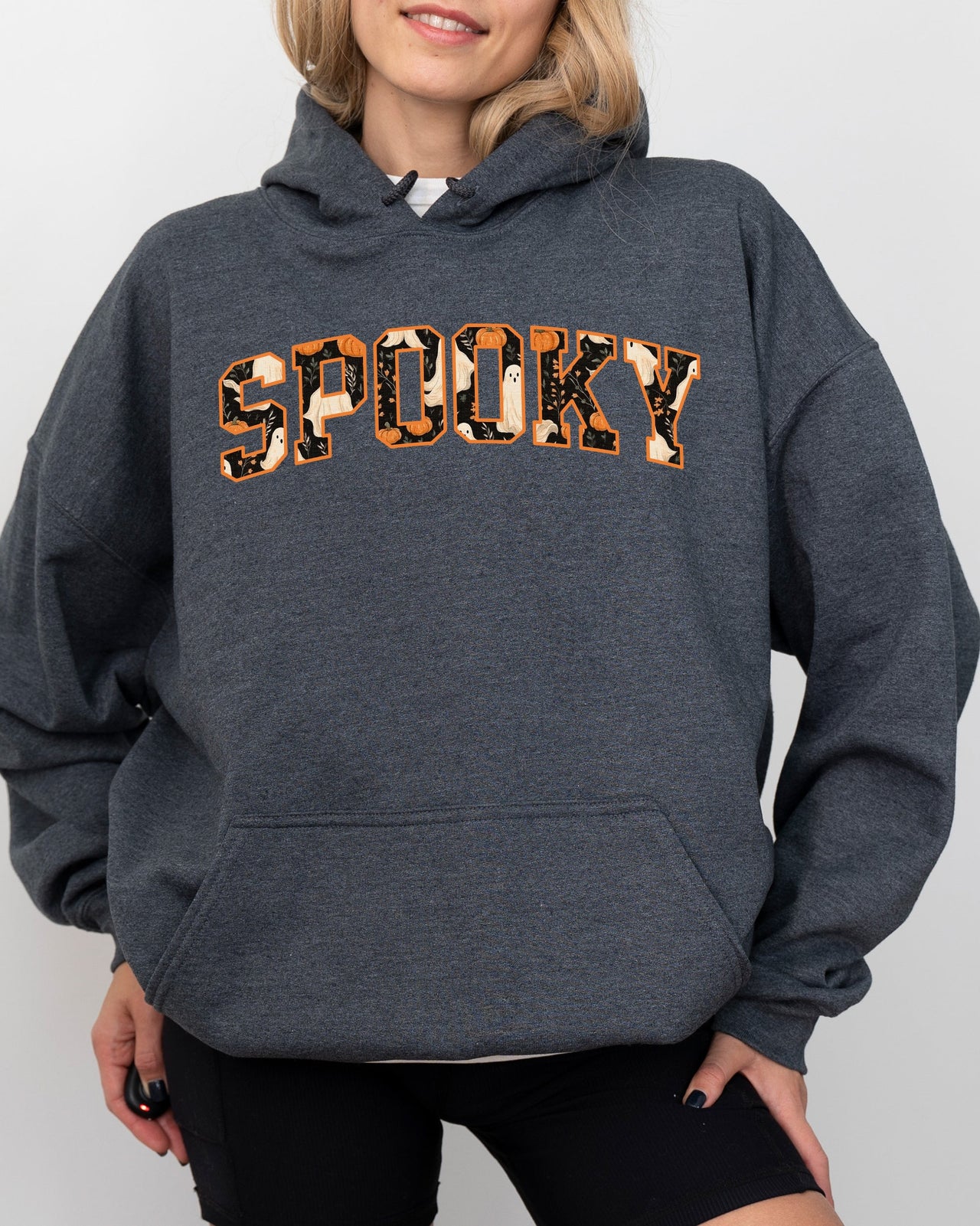 Spooky Skeleton Ghost Witch Skull Meme Halloween Costume Aesthetic Nightmare Edition Hoodie