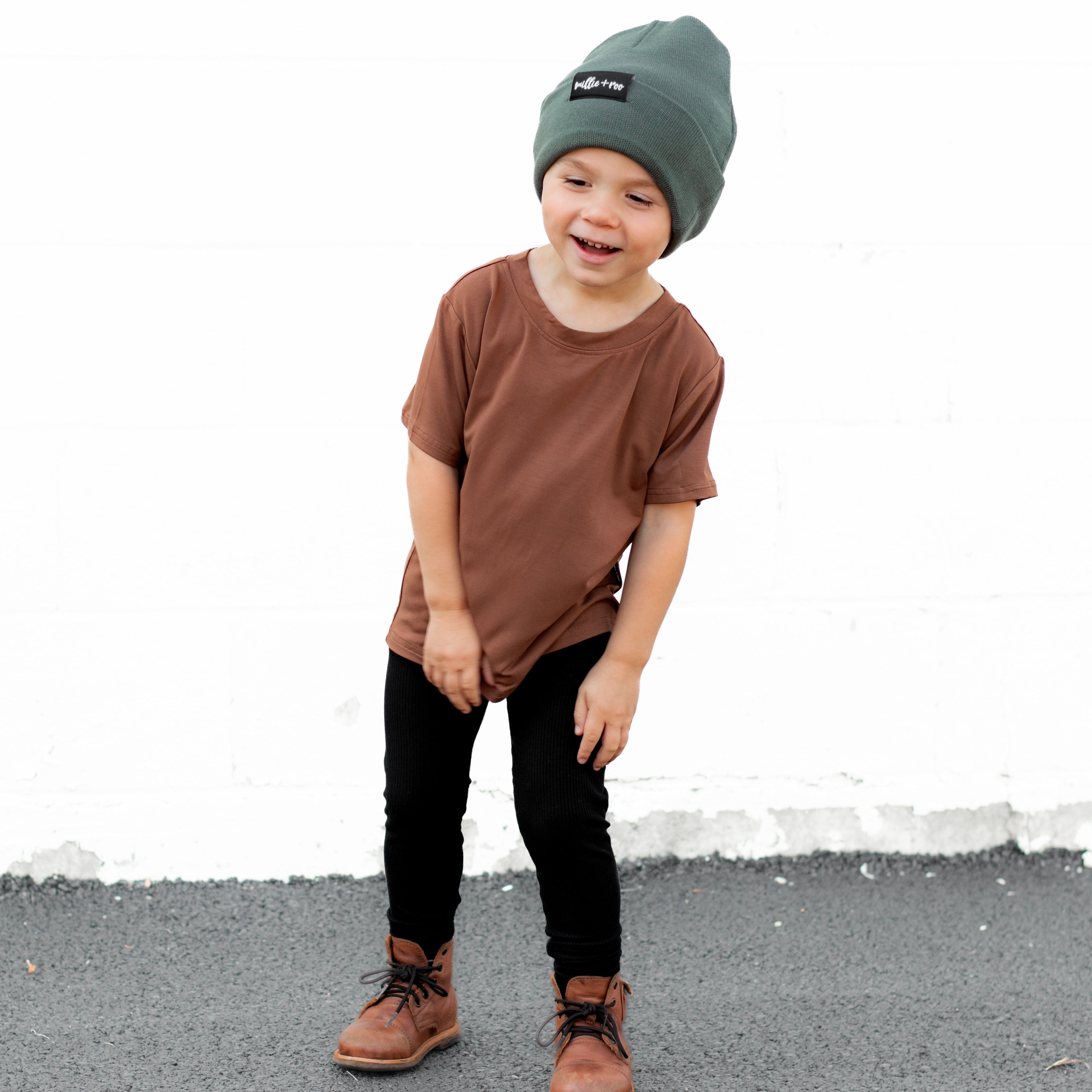 BAMBOO BASIC TEE- Sienna