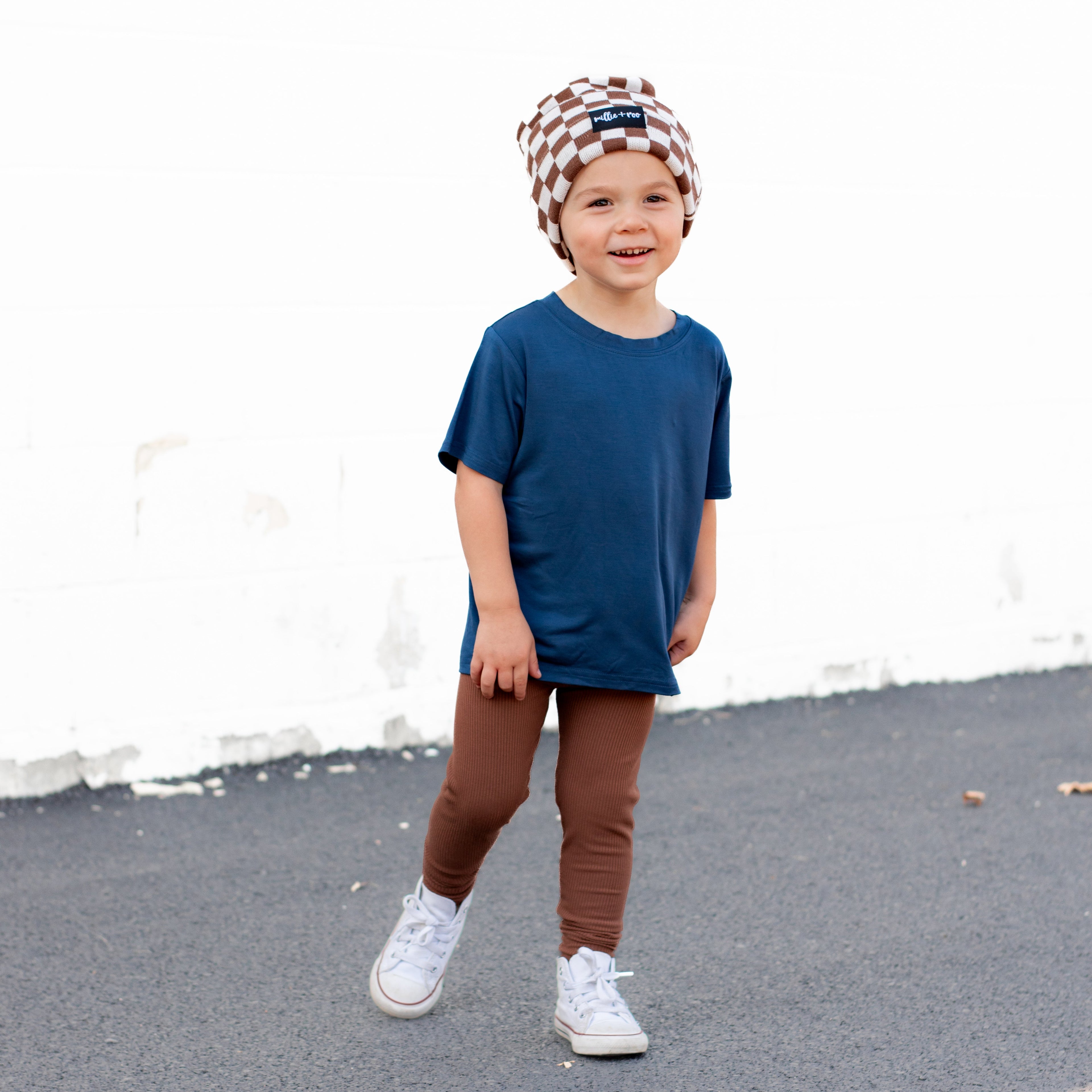 BAMBOO BASIC TEE- Navy