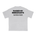"Raised by Immigrants" Statement Tee - Empowering T-Shirt, Mexican Heritage Apparel