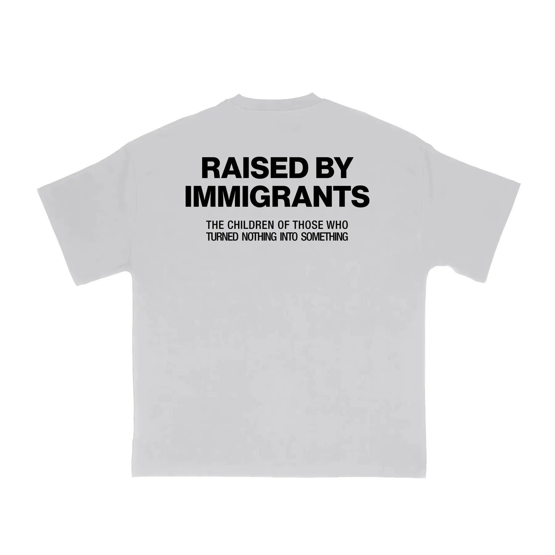 "Raised by Immigrants" Statement Tee - Empowering T-Shirt, Mexican Heritage Apparel
