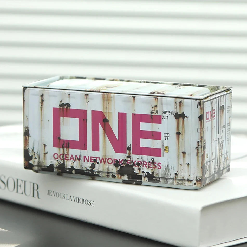 Mini Iron Storage Box Miniature Storage Iron Box Creative Decoration Collect Small Item Desktop Mini Container Model Xmas Gifts