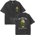 San Judas Tadeo T-Shirt – Double Sided Washed Vintage Graphic Tee, Patron Saint of Lost Causes
