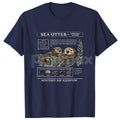 Sea Otter Monterey Bay Aquarium T-Shirt - Official Otter Lovers Tee, Souvenir Graphic Apparel