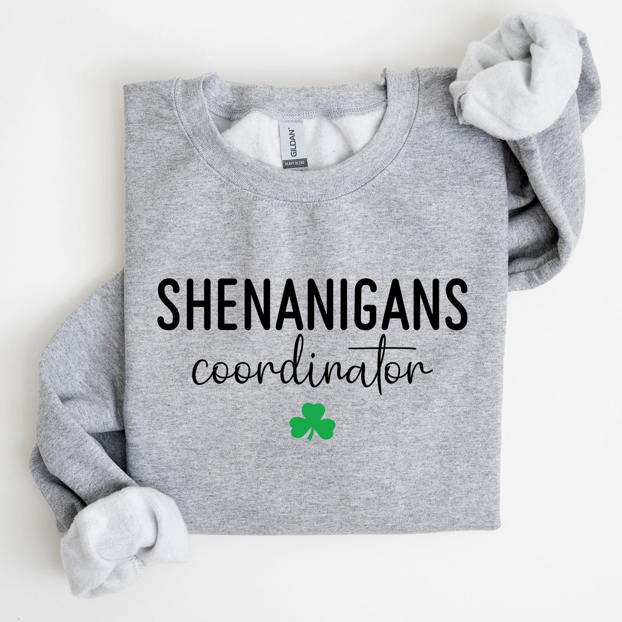Shenanigans Coordinator St Patrick's Day Irish Pride Humor Design Cozy Sweatshirt
