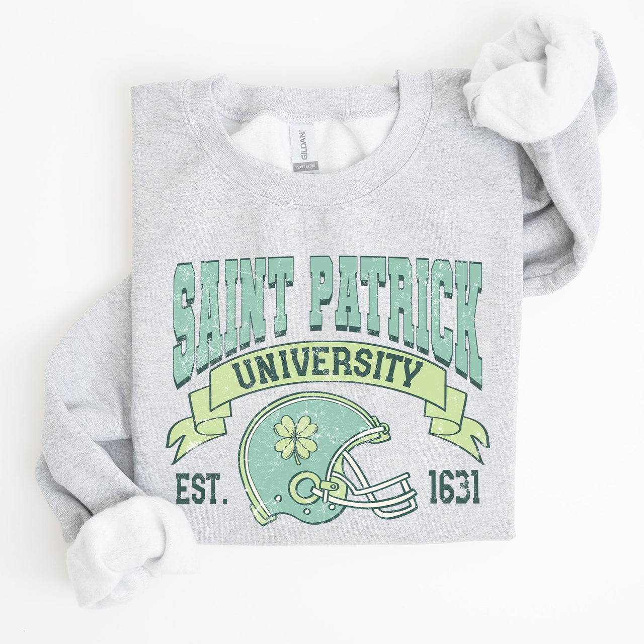 St Patrick University Vintage College Ireland Football St Patrick's Day Sweatshirt