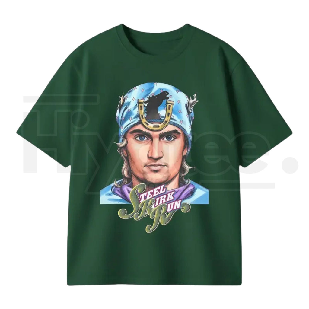 "Steel Kirk Run" Kirky Joestar – Anime Crossover Parody Graphic Top