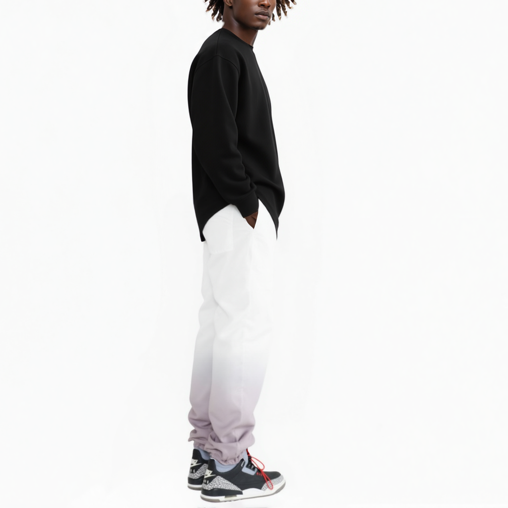 Blank State Men's 3 Stopper Swishy Pants in White Grey