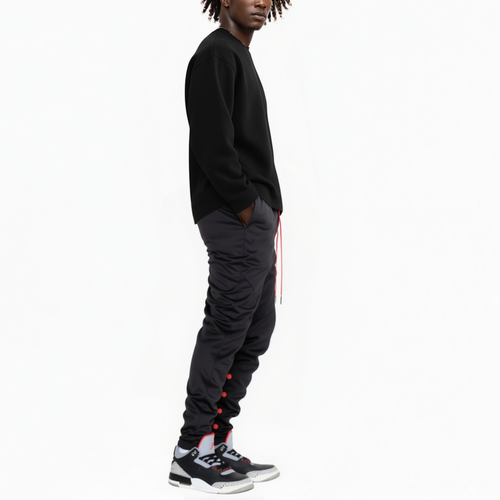 Blank State Men's Snap Track Pants in Black