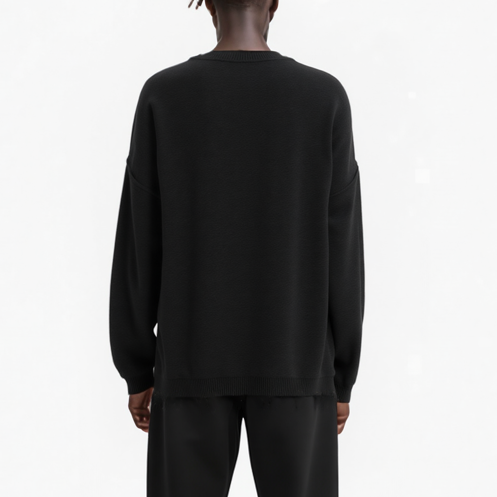 Konus Men's Oversize Sweater in Black