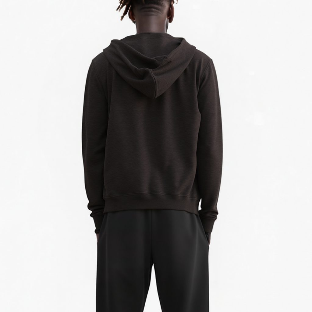 Konus Men's Vulture Print Hoodie in Black