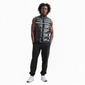 Men's Zip-Up Puffer Vest In Black