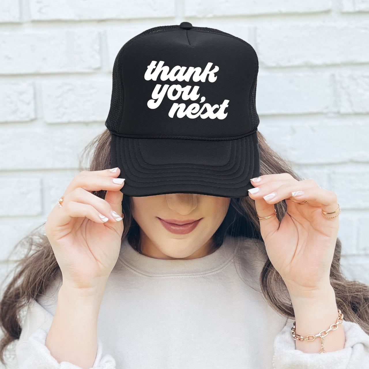 Thank You Next Sassy Funny Quote For Daily Vibes That Boost Your Confidence Trucker Hat