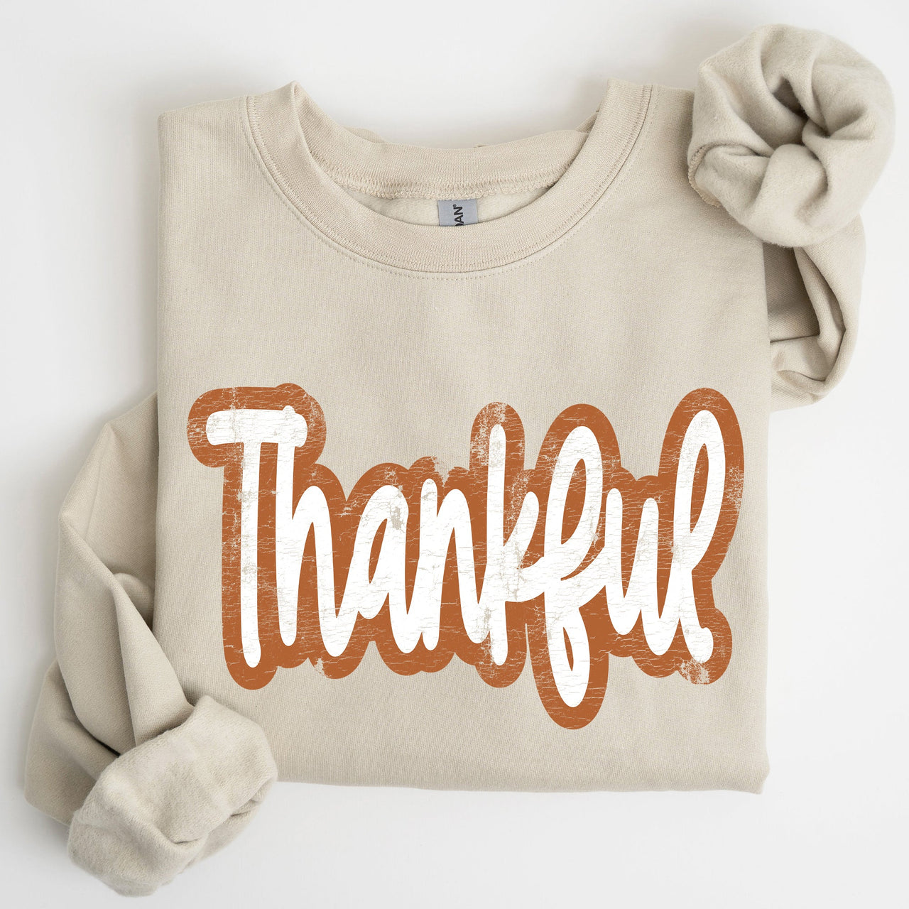 Thankful Thanksgiving Positivity Mental Health Vintage Wellness Message Sweatshirt