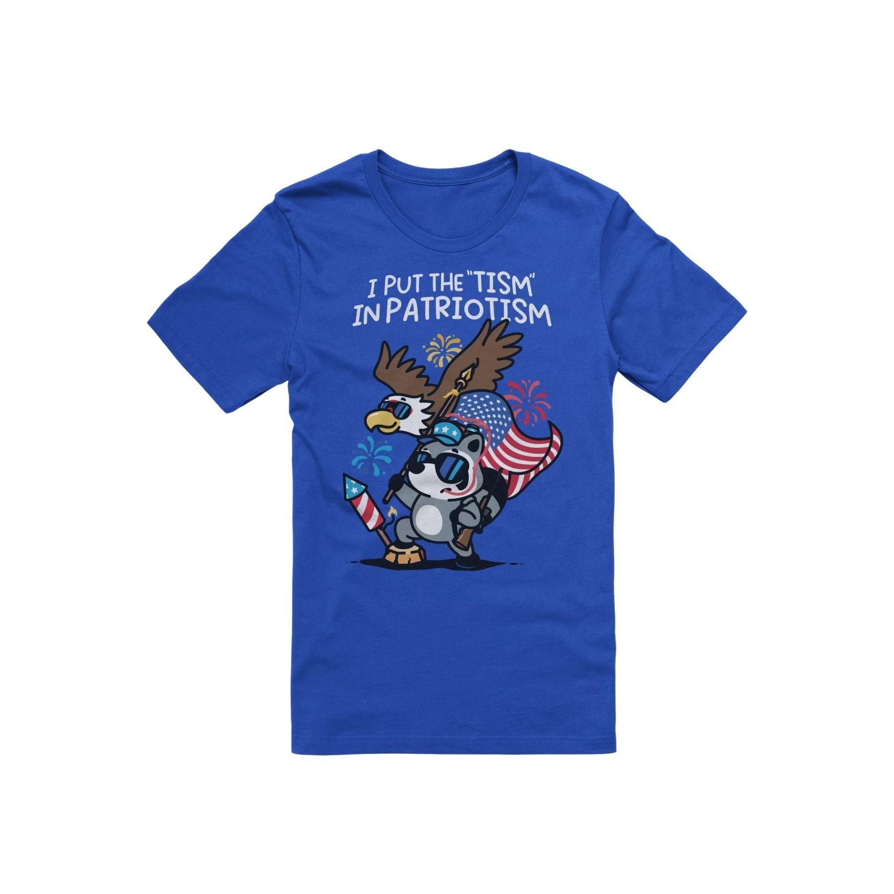 'Tism in Patriotism' T-shirt - Funny Internet Meme Shirt, Patriotic Humor Apparel