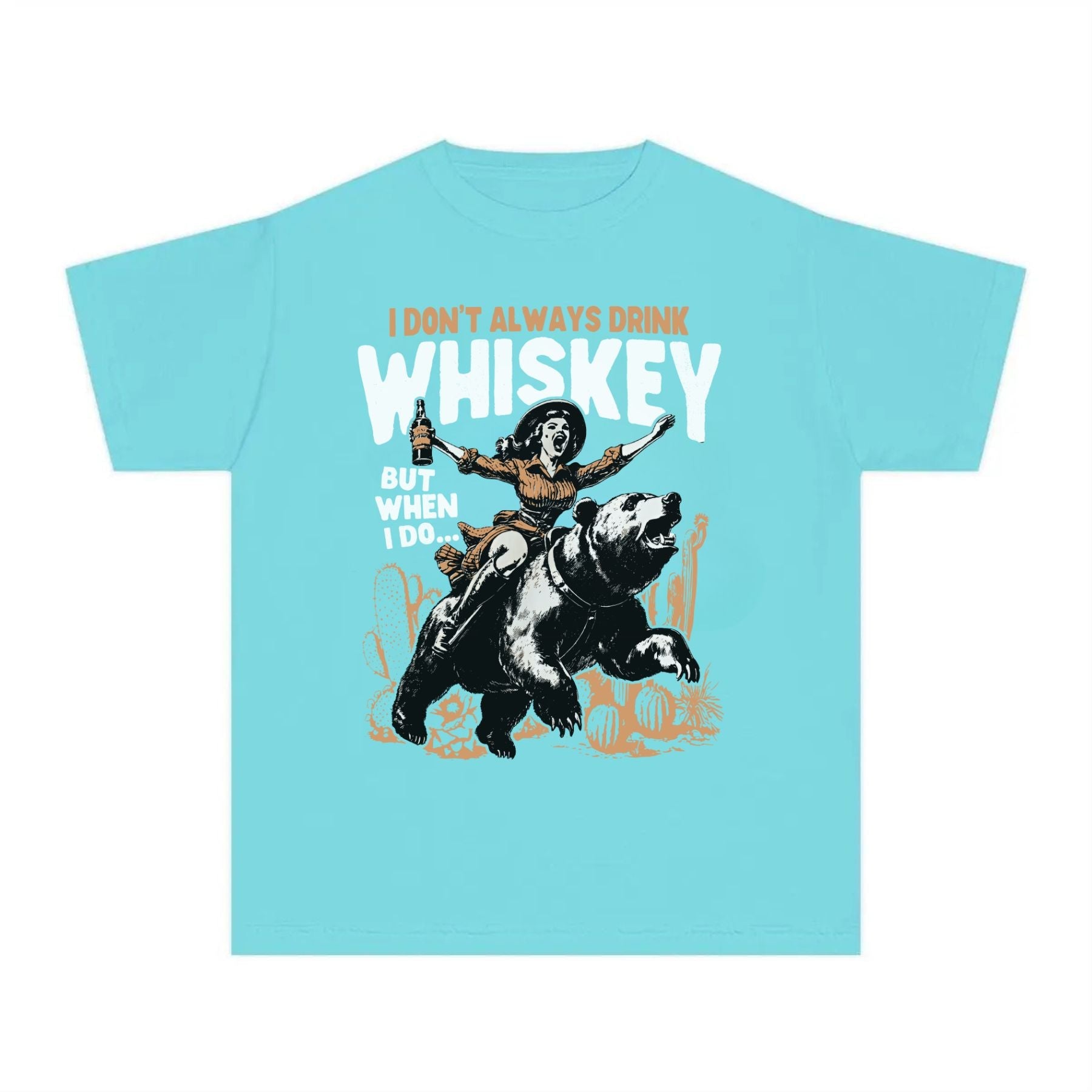 Unhinged Whiskey Graphic Tee – Vintage Western Style T-Shirt on Comfort Colors, Retro Cowboy Shirt, Comfort Colors Unisex Bar Top