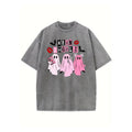 Unisex "Mean Ghouls" Halloween T-Shirt – Washed Cotton, Vintage Streetwear, Bat Graphic