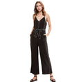 Women's Multi-color Binding Jumpsuit in Black