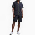 Blank State Men's Snap Button Gym Shorts in Black