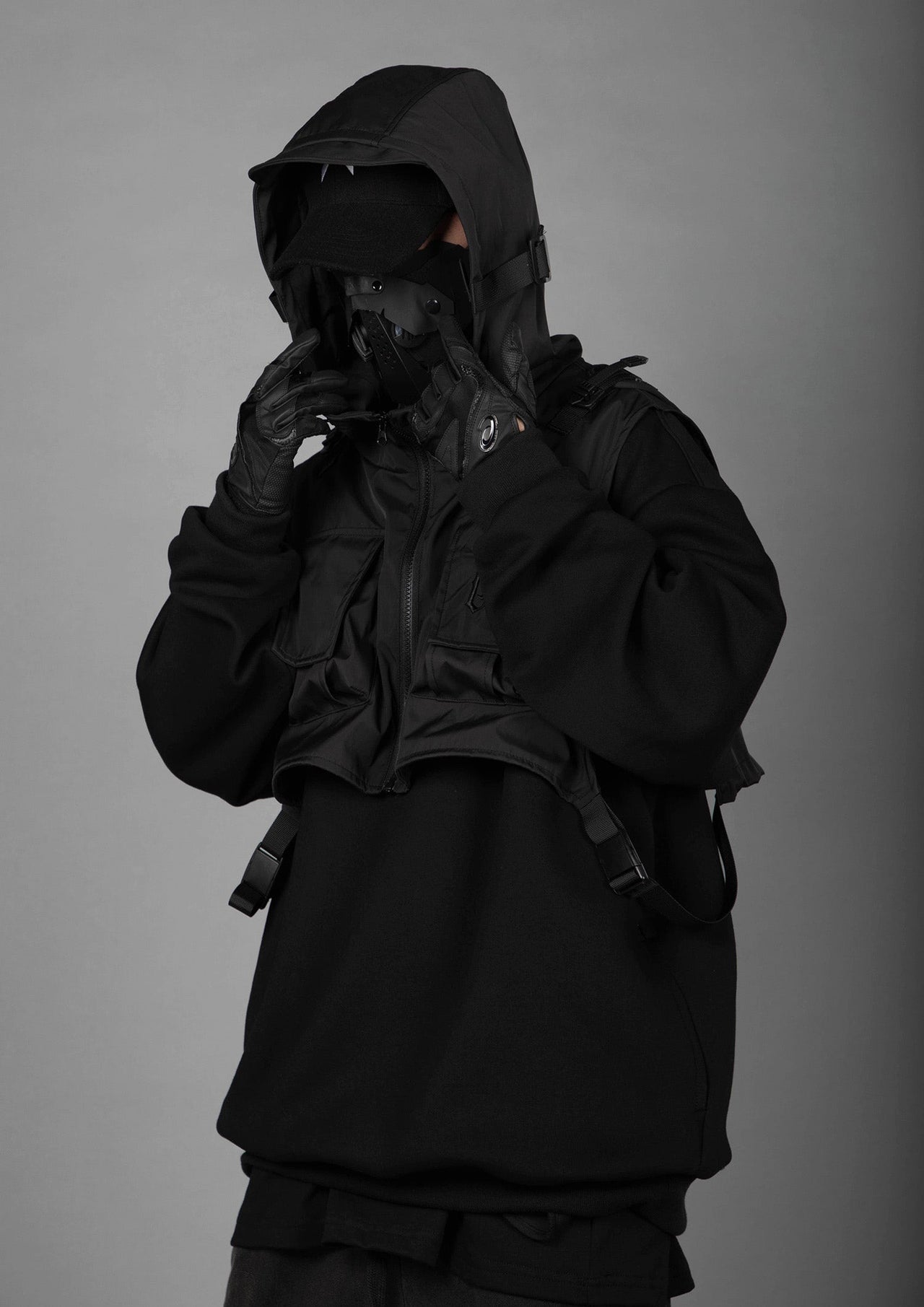 HiH34 Black Tech Guard Hoodie
