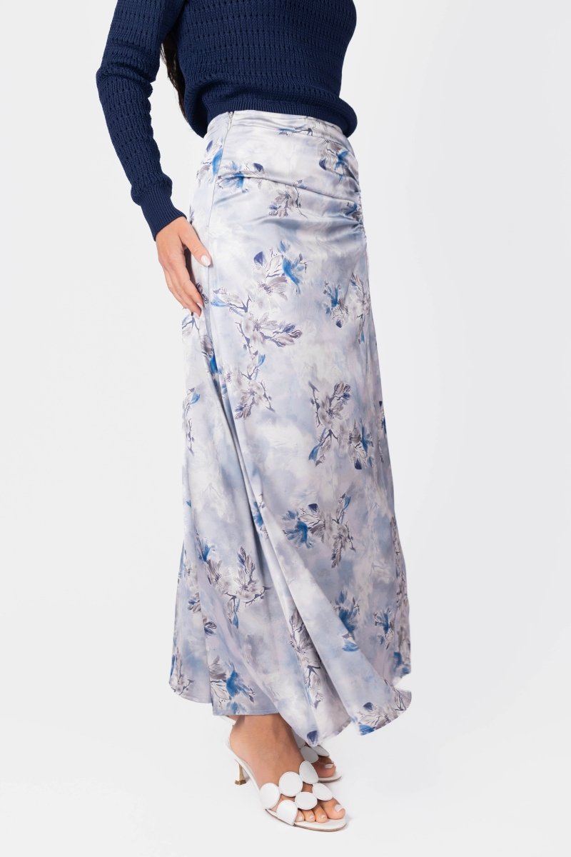 Adriana Skirt (Grey/Blue)