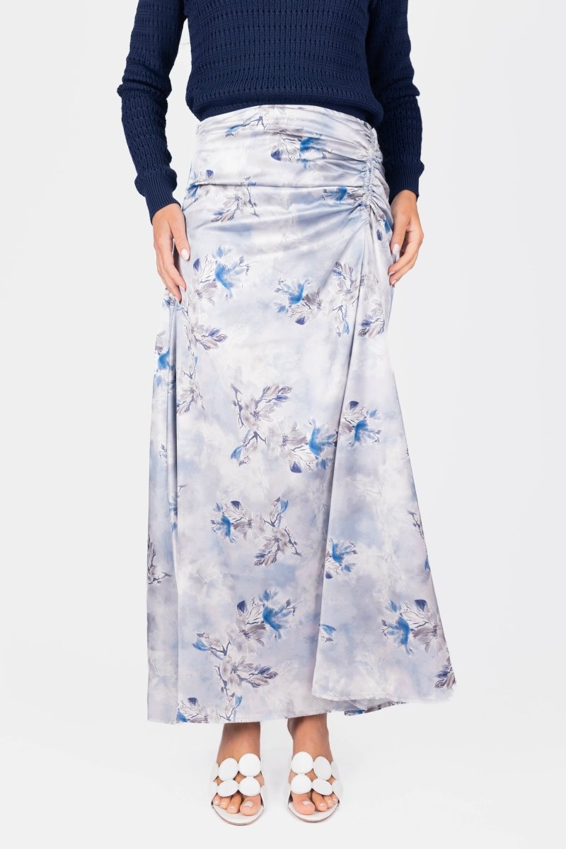 Adriana Skirt (Grey/Blue)