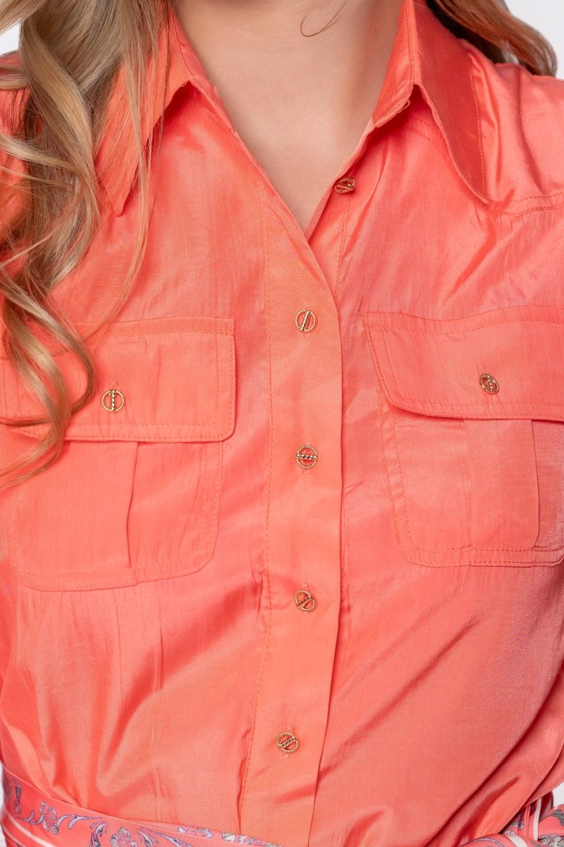 Alex Dress 37" (Coral/Pink)