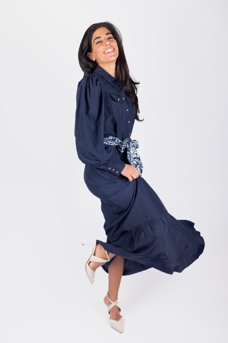 Alex Dress 53" (Navy)
