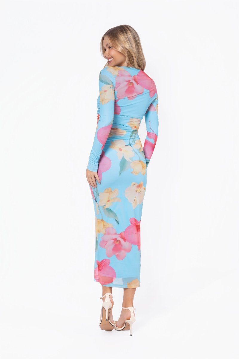 Alia Dress (Blue Coral)