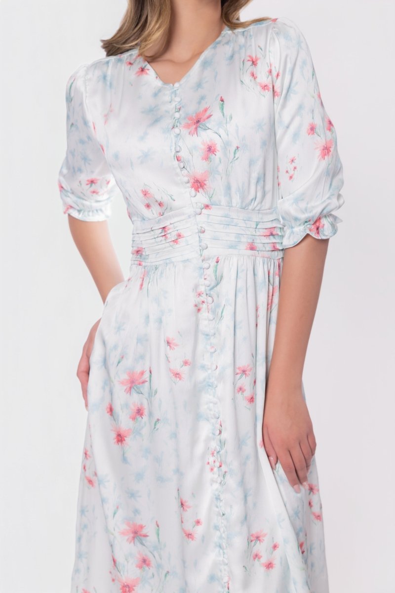 Amelia Dress (Ivory Ground)