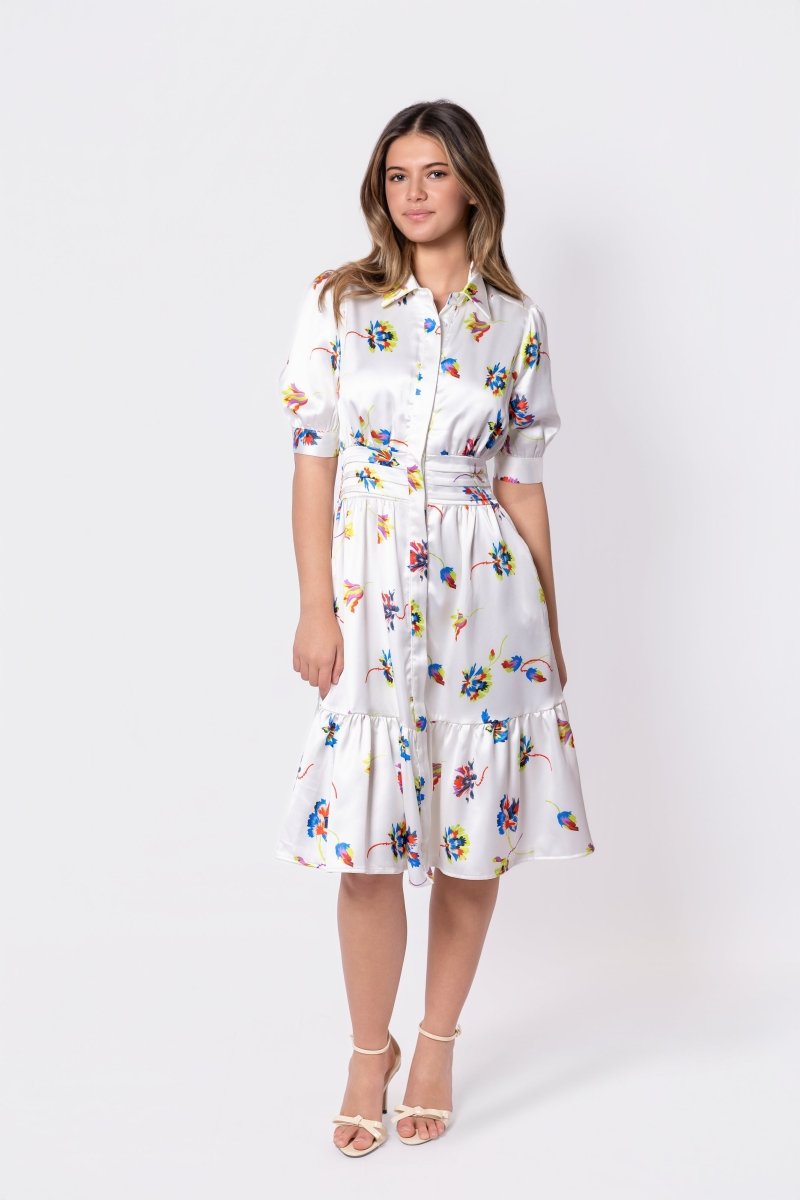 Annie Dress 42" (Ivory Ground)